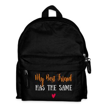 Meine beste Freundin hat das gleiche Hemd - Kinder Rucksack - Schwarz - Vorne