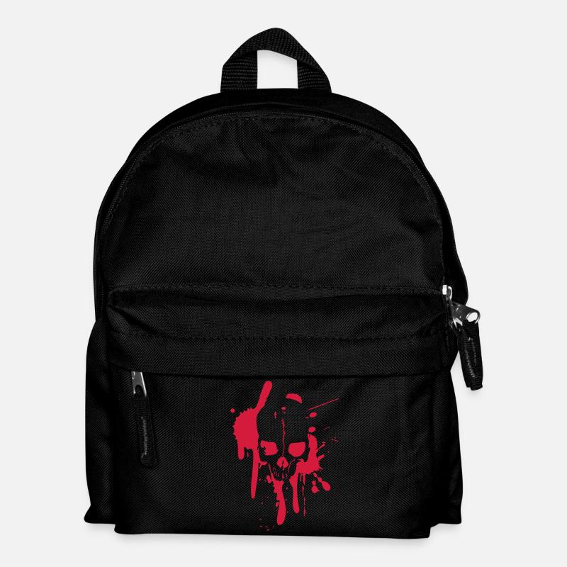 Splatter Skull - Kinder Rucksack - Schwarz