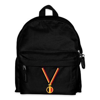 gold_medaille_be_flag_3_clr - Kinder Rucksack - Schwarz - Vorne