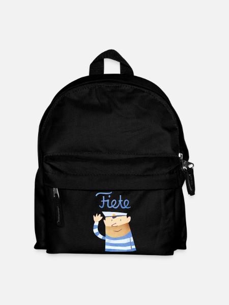 'Hello' Fiete Baby Longsleeve - white - Kinder Rucksack - Schwarz