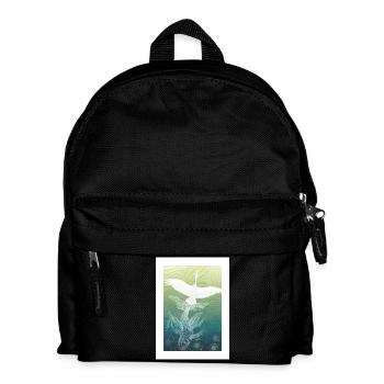 Traum vom Fliegen - Kinder Rucksack - Schwarz - Vorne