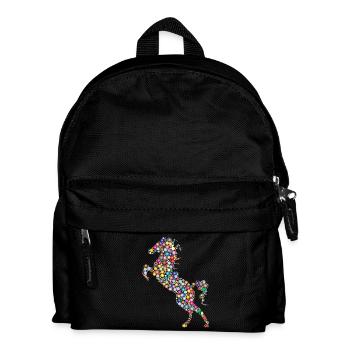 horse - Kids' Backpack - black - Front