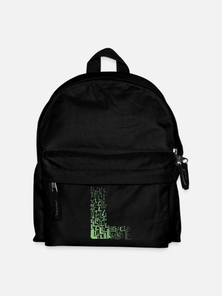 Font Fashion L - Kids' Backpack - black