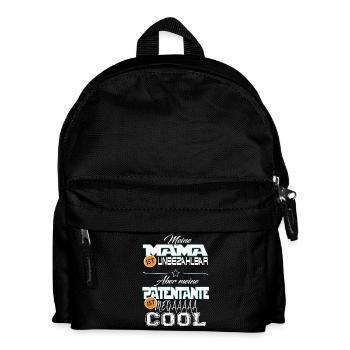 Patentante mega cool - Kinder Rucksack - Schwarz - Vorne