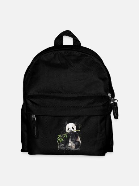 Panda - Kinder Rucksack - Schwarz
