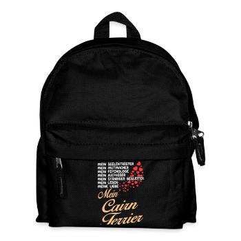 Cairn-Terrier - Mein - Kinder Rucksack - Schwarz - Vorne