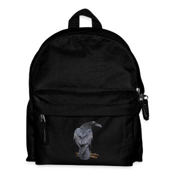 Rabe - Kinder Rucksack - Schwarz - Vorne