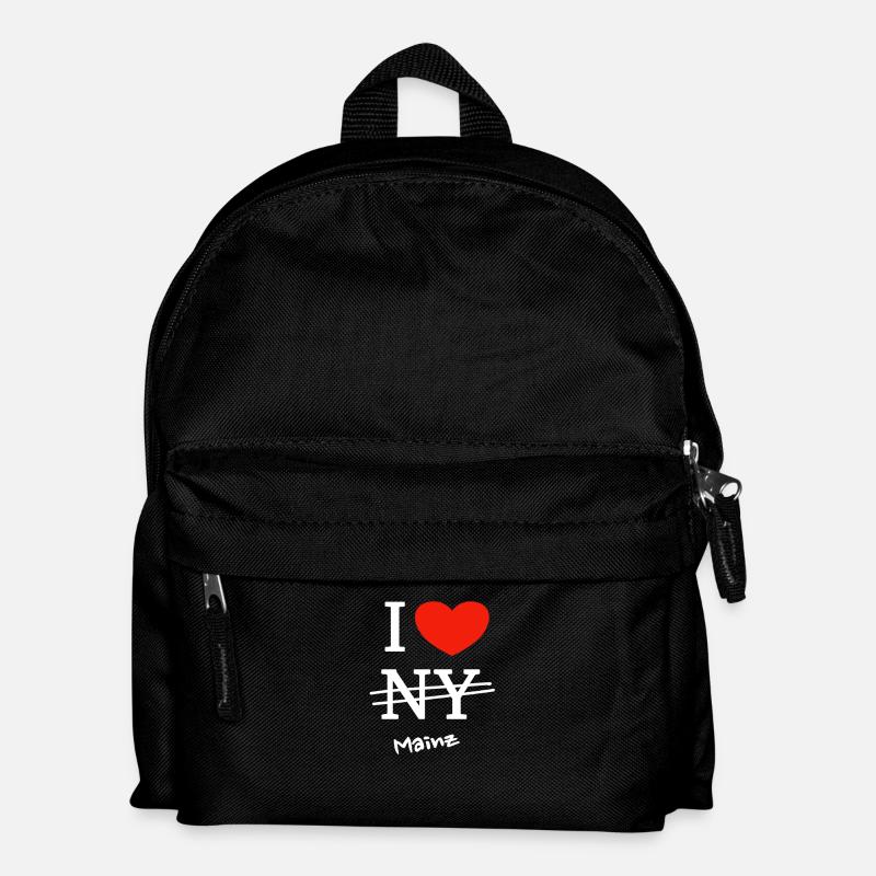 Ich liebe Mainz - I love Mainz - Kinder Rucksack - Schwarz
