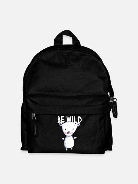Be Wild Polar Bear - Bear - Bear - Teddy - Baby - Kids' Backpack - black
