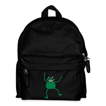cool_frog - Kids' Backpack - black - Front