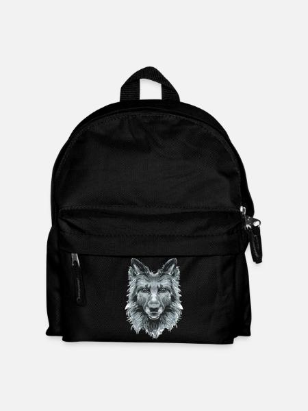 Hund - Kinder Rucksack - Schwarz