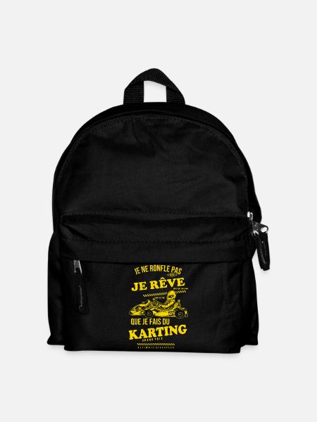 Je rêve karting - Sac à dos Enfant - noir
