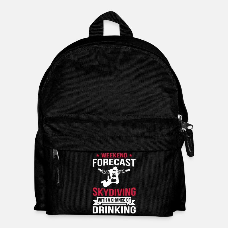Weekend Forecast Skydiving - Kids' Backpack - black
