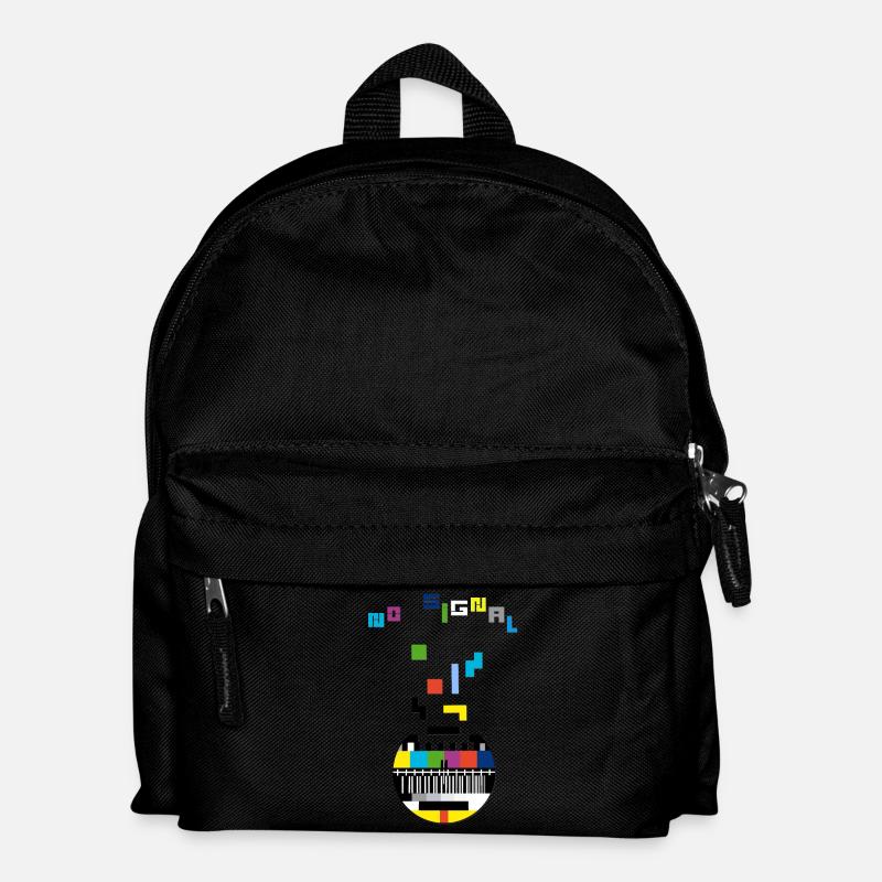 no signal - Kids' Backpack - black