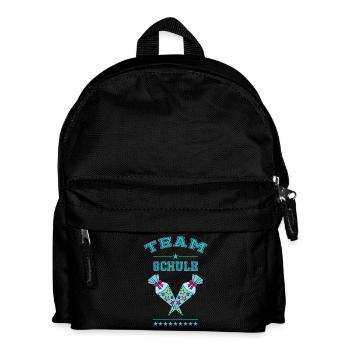 Team Schule Einschulung Schultüte Zuckertüte türk - Kinder Rucksack - Schwarz - Vorne