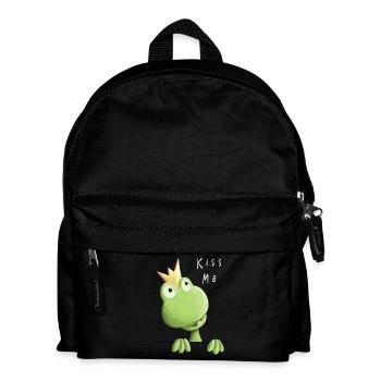 Embrasse-moi grenouille - Prince grenouille - Comic - Sac à dos Enfant - noir - Devant