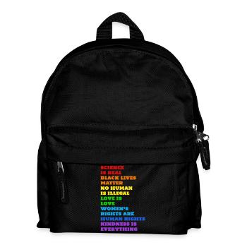 Human Rights! No one is illegal! - Kids' Backpack - black - Front