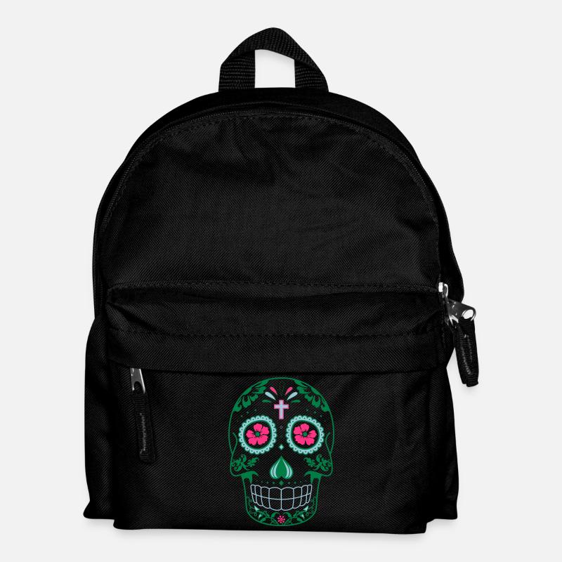 tete de mort mexicaine - Sac à dos Enfant - noir