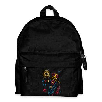 School, school start, children, back to school - Kids' Backpack - black - Front