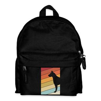 dog - Kids' Backpack - black - Front