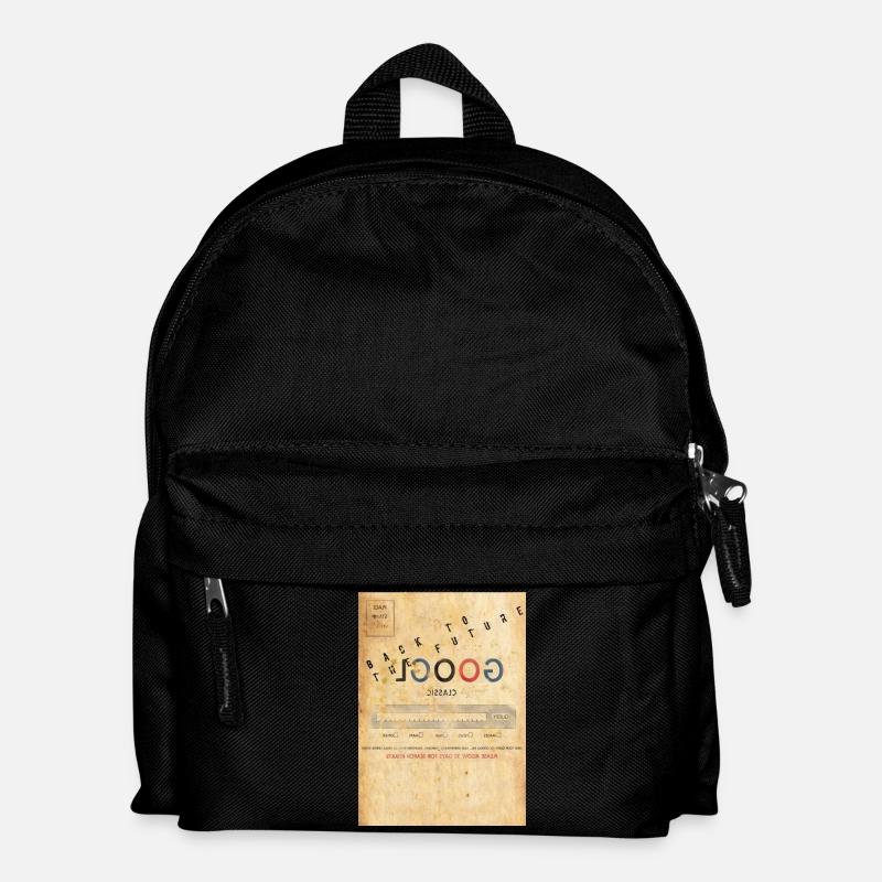 Google Zurück in die Zukunft Parodie - Kinder Rucksack - Schwarz