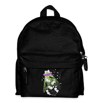 außerirdische Katzen - Kinder Rucksack - Schwarz - Vorne