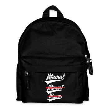 MAMA HOCH 3 KINDER DRILLINGE - Kinder Rucksack - Schwarz - Vorne