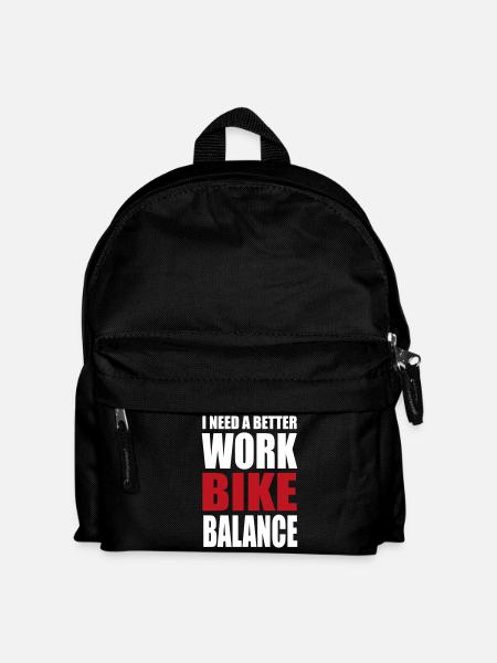 bike - Kinder Rucksack - Schwarz