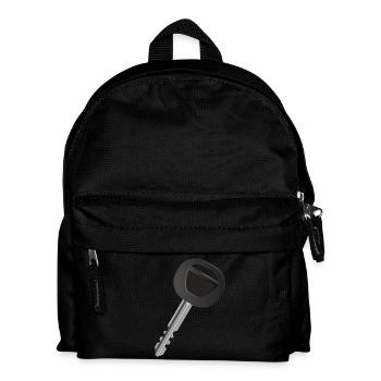 Single car key for automobile fans - Kids' Backpack - black - Front