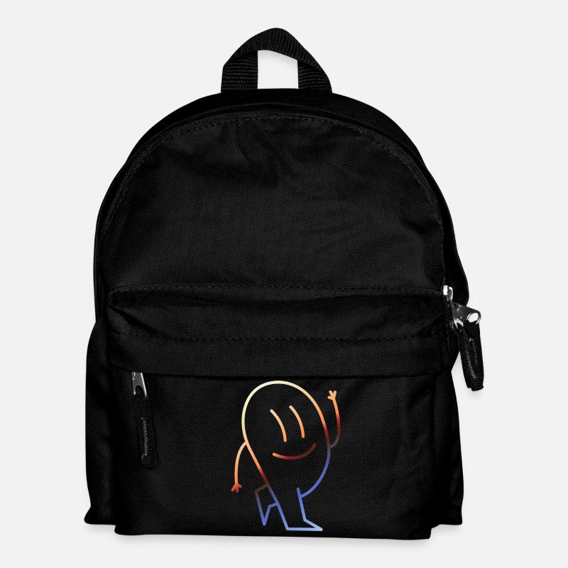 Lustige Bilder Retro Vintage - Kinder Rucksack - Schwarz