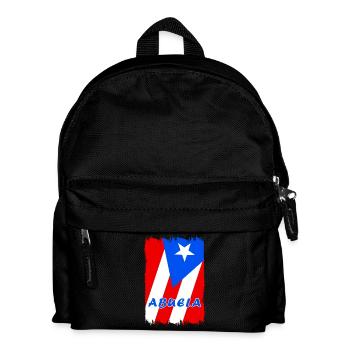 Puerto Rico grandmother flags design - Kids' Backpack - black - Front