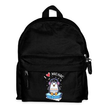 Heart Ice Penguin Antarctica Animal Statement Bird - Kids' Backpack - black - Front