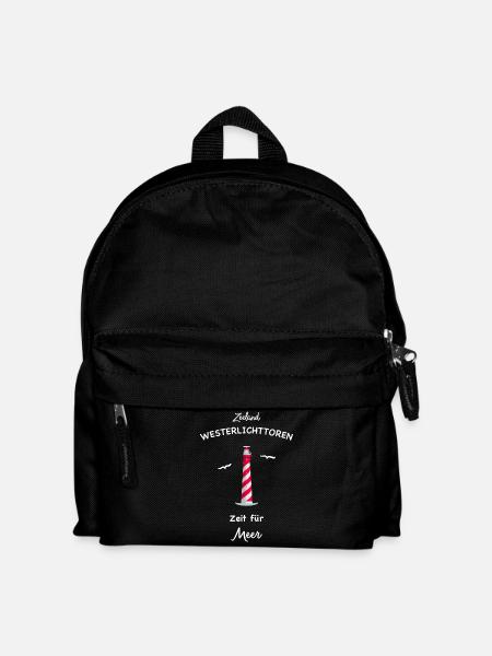 Zeeland, Leuchtturm Westerlichttoren, Niederlande - Kinder Rucksack - Schwarz