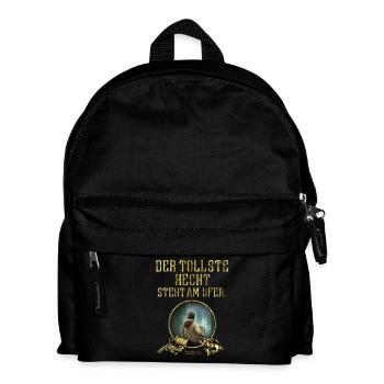 Angler Spruch Der tollste Hecht - Kinder Rucksack - Schwarz - Vorne