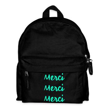 MERCI. MERCI MAÎTRESSE. CADEAU MAÎTRESSE. VACANCES - Sac à dos Enfant - noir - Devant