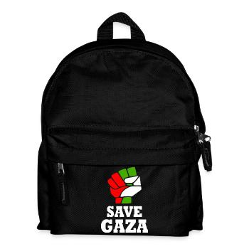 Save gaza - Kids' Backpack - black - Front