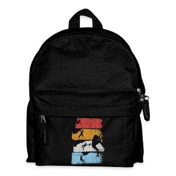 Surf Stripes Silhouette - Kinder Rucksack - Schwarz - Vorne