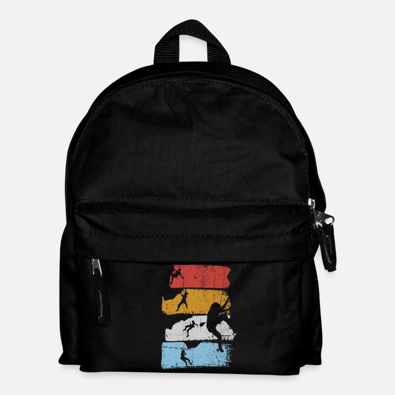 Surf Stripes Silhouette - Kids' Backpack - black