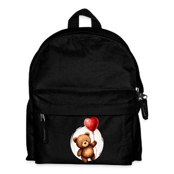 Bear with balloon - Kids' Backpack - black - Front