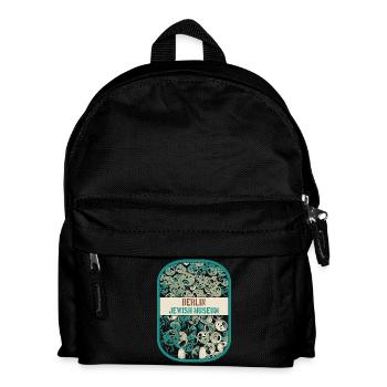 Captivating detail of the Jewish Museum, Berlin - Kids' Backpack - black - Front