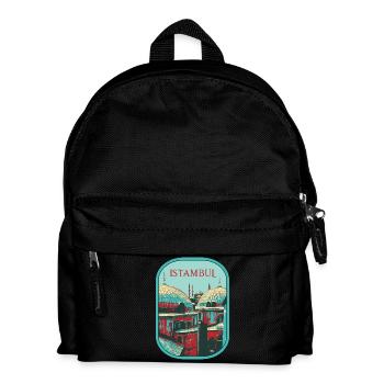 Majestät von Istanbul: Erhabene Moschee - Kinder Rucksack - Schwarz - Vorne