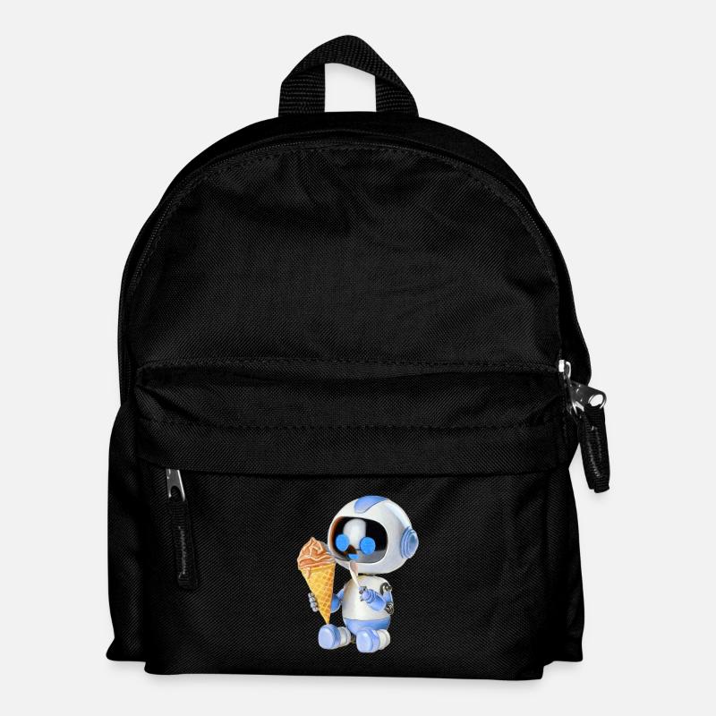 Crème glacée robot - Sac à dos Enfant - noir
