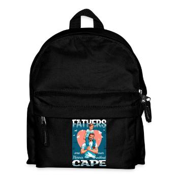 Fathers are heroes - Kids' Backpack - black - Front