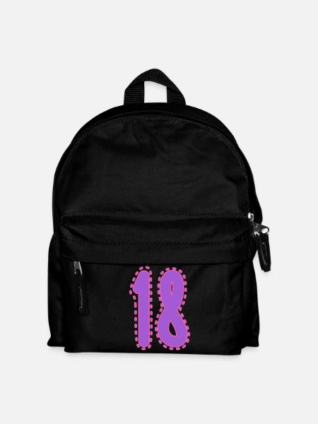 18. 18 JAHRE ALT. 18. JAHRESTAG. 18. GEBURTSTAG. - Kinder Rucksack - Schwarz