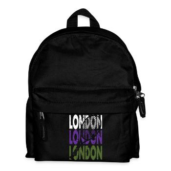 Tennis Shirt London Grand Slam Tournament Design - Kids' Backpack - black - Front