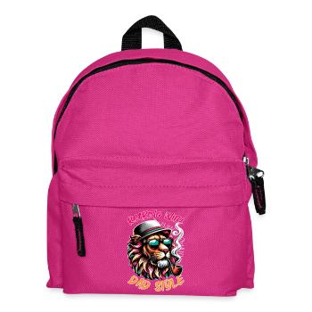 Roaring with dad style and chill vibes - Kids' Backpack - fuchsia - Front