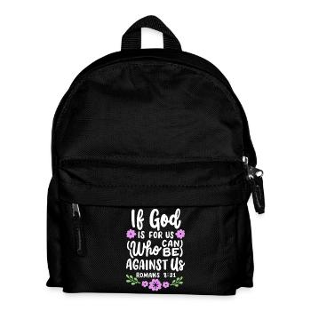 Christlicher Bibelvers Religiös - Kinder Rucksack - Schwarz - Vorne