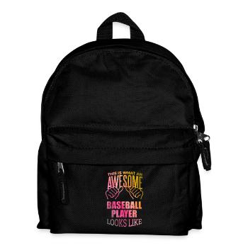 Baseball Baseball Baseball - Kinder Rucksack - Schwarz - Vorne