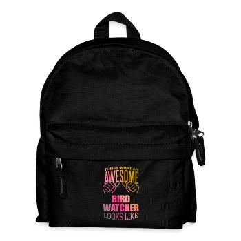 Bird Watching - Kids' Backpack - black - Front
