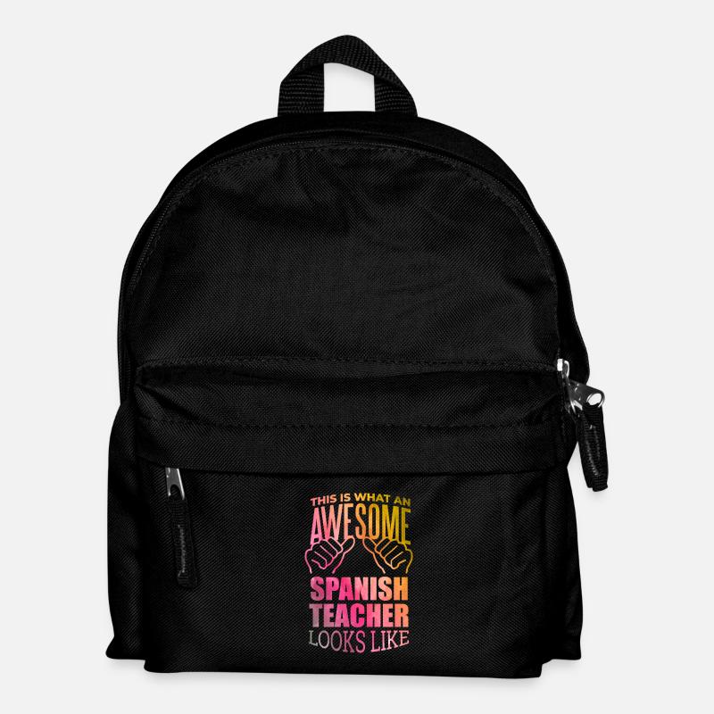 Spanish - Kids' Backpack - black